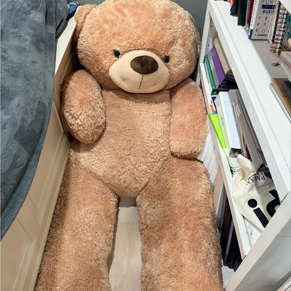 Tan and Brown Plush Stuffed Animal Teddy Bear